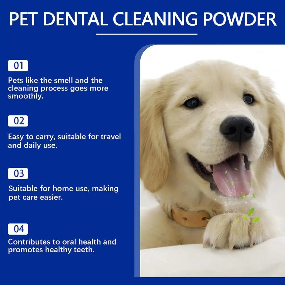 Flausi ZahnGlanz™ naturbasiertes Dentalpulver für Hunde 80g