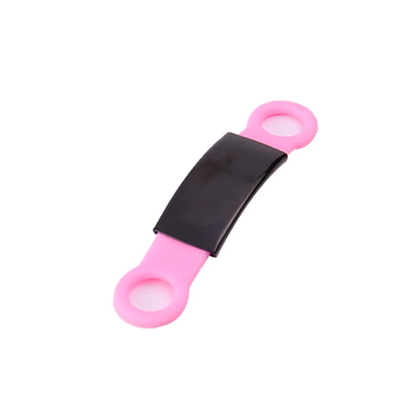 Personalize Engraved Pet Dog Tag Silicone Stainless Steel Dog ID Tag Anti-lost Pet Nameplate Tags For Dog Cat Tensile Rubber