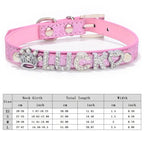 Flausi personalisiertes Halsband  3D-Optik Glitzernd für Hunde und Katzen