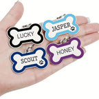 Personalized Pet Engraving ID Name Metal Tag Dog Anti-lost Custom Pet Bone Shape Accessories Phone Tag Pendant Puppy tag