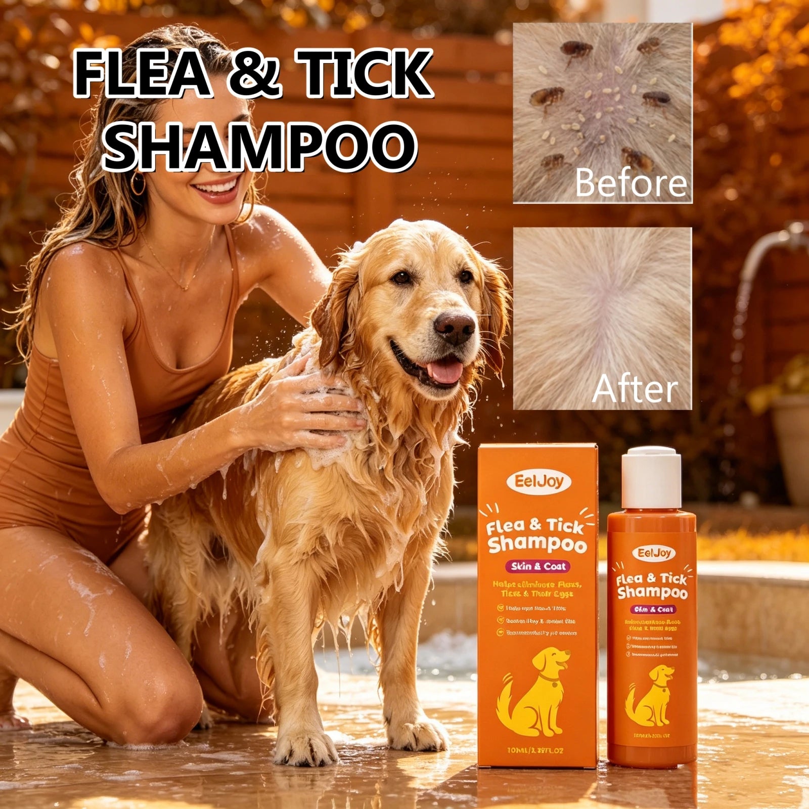 Flausi ParasitenStopp™ Floh- & Zeckenshampoo für Hunde & Katzen 100 Ml.