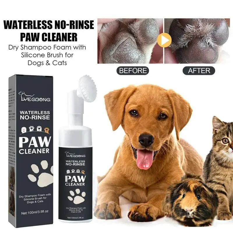 Flausi PfotenSchaum™ natürlicher Pfotenreiniger ohne Ausspülen für Hunde & Katzen 100 Ml.