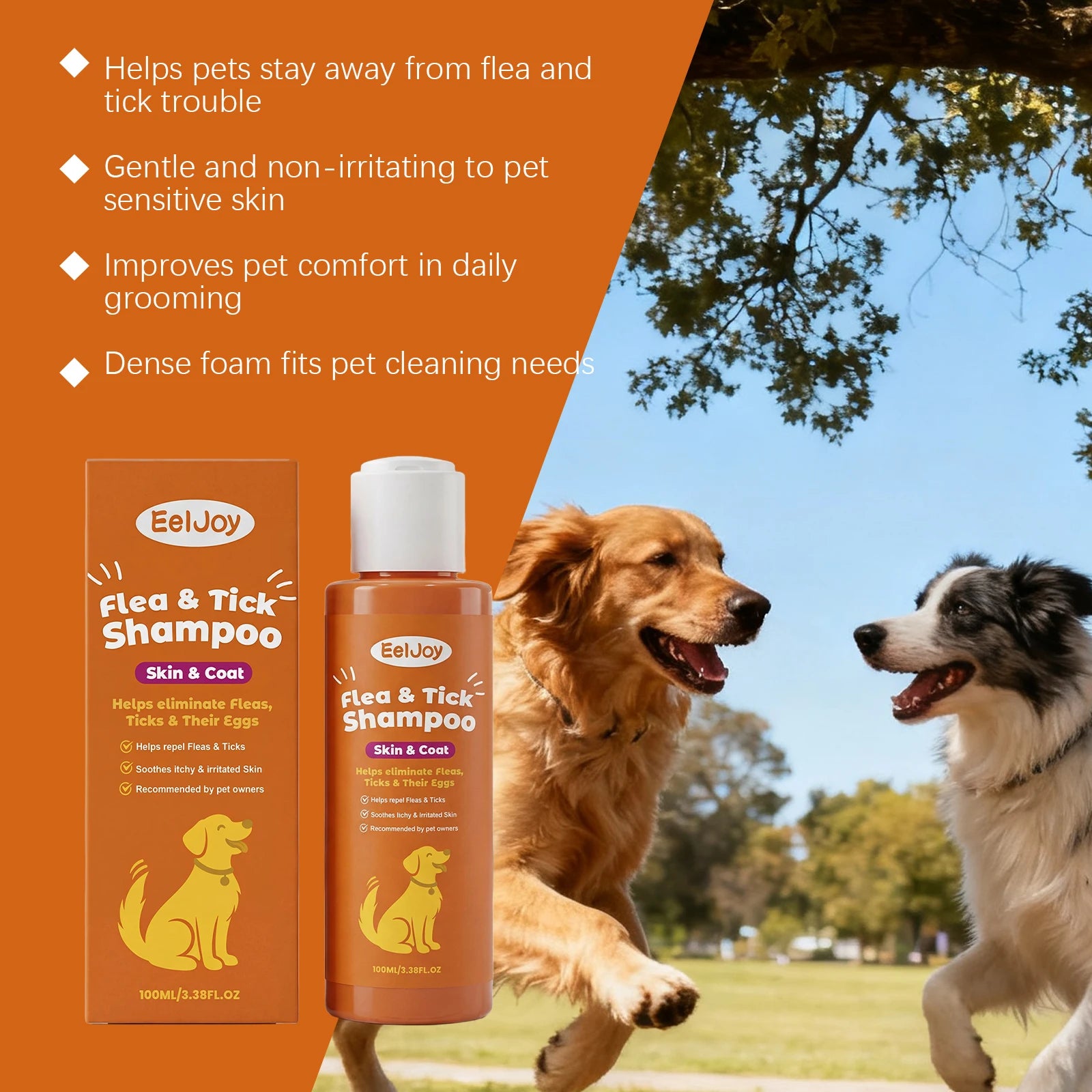 Flausi ParasitenStopp™ Floh- & Zeckenshampoo für Hunde & Katzen 100 Ml.