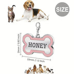 Personalized Pet Engraving ID Name Metal Tag Dog Anti-lost Custom Pet Bone Shape Accessories Phone Tag Pendant Puppy tag