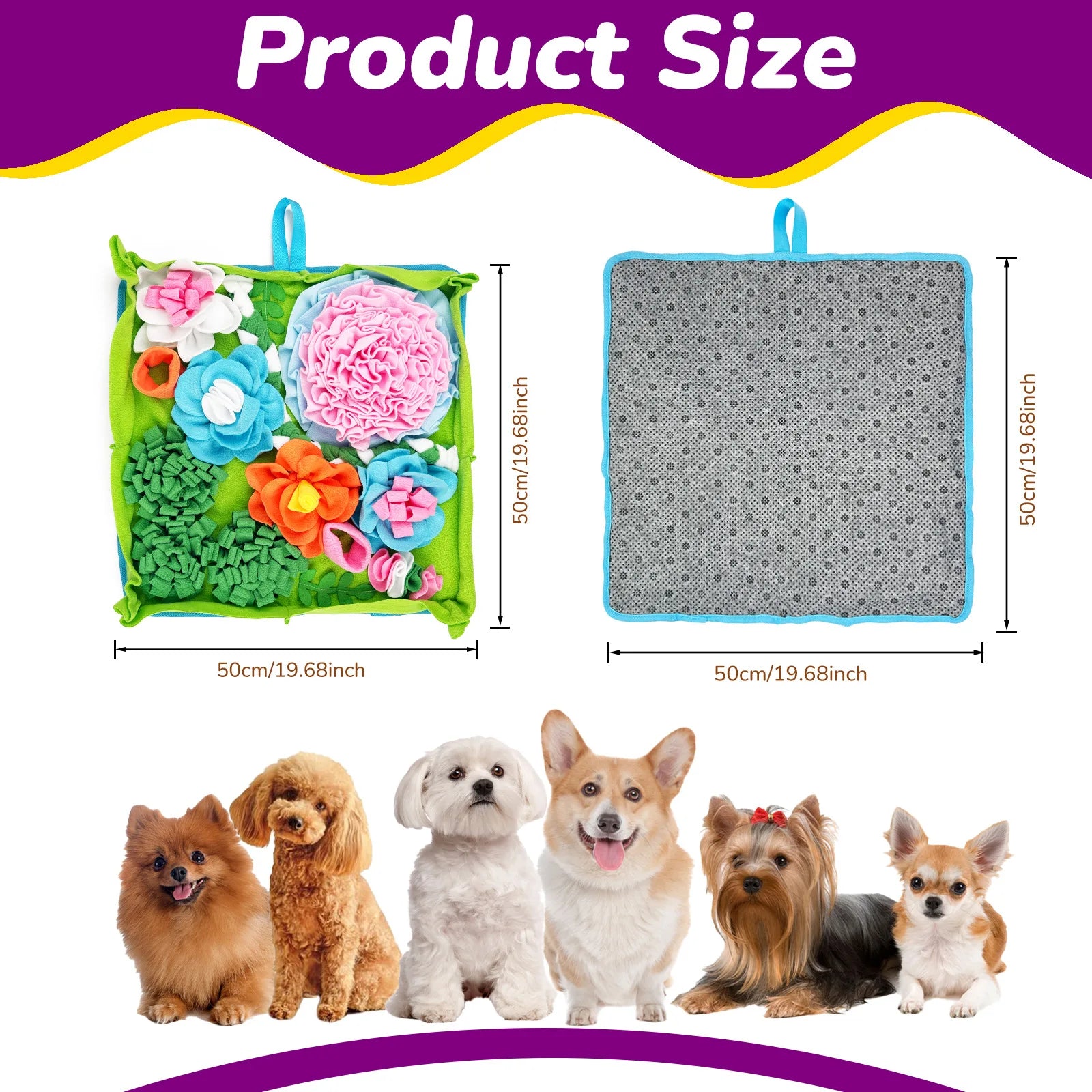 Flausi SchnüffelGlück™ Schnüffelmatte Training für Hunde