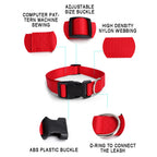 Flausi leichtes Reflektierendes personalisiertes Nylon Halsband für Hunde