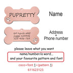 Pet ID Tag Personalized Free Engraved Keychain for Cat Puppy Dog Tag Pendant Keyring Bone Paw Bone Pet Accessories