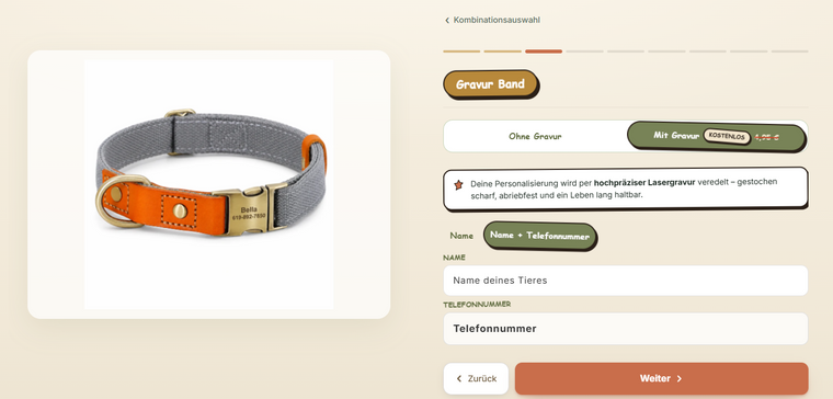 Personalisieren & fertig