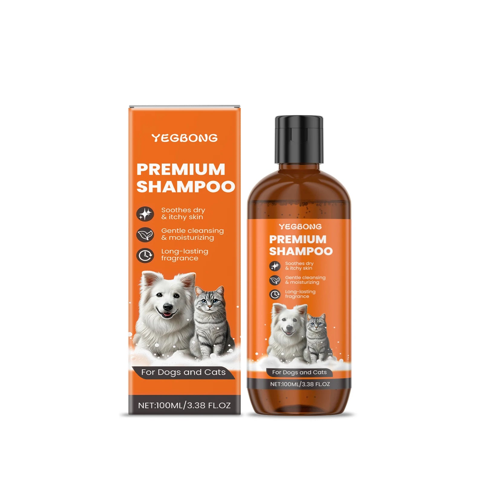 Flausi FellLux™ Premium Anti-Stress Shampoo für Hunde & Katzen 100 Ml.