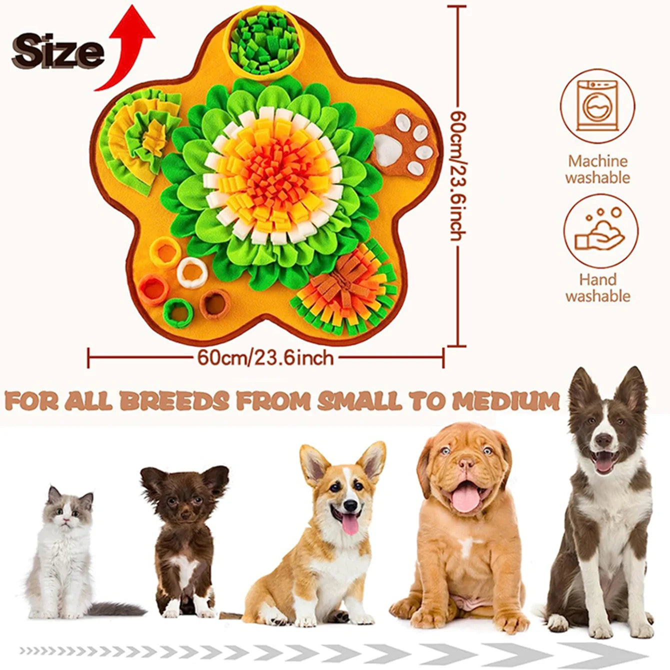 Flausi SchnüffelGlück™ Schnüffelmatte Training für Hunde