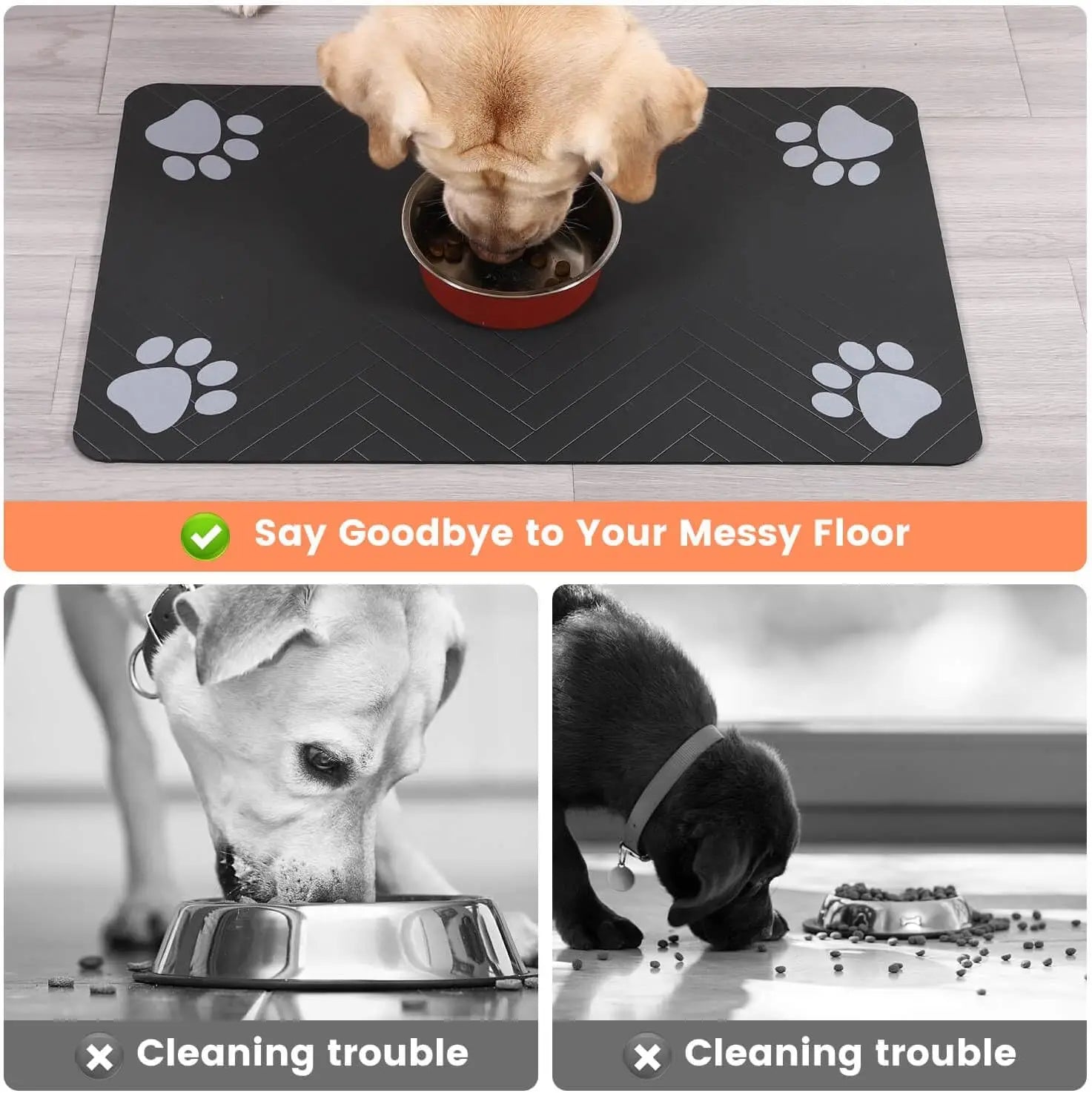 Flausi NapfMatte™ wasserabsorbierende & easy-clean Futterplatz-Matte