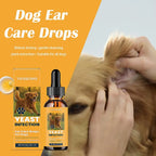 Flausi OhrenWohl™ Naturbasierte Ohrenpflege-Tropfen für Hunde & Katzen 60 Ml.