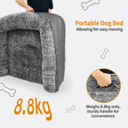 180cm Long Human Dog Bed Fits Adults and Pets Foldable Orthopedic Pet Bed Plush Cushion Cover with Bolster