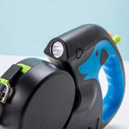 Flausi DuoWalk™ 2-in-1 Anti-Knoten Rollleine für zwei Hunde