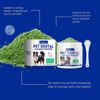 Flausi ZahnGlanz™ naturbasiertes Dentalpulver für Hunde 80g