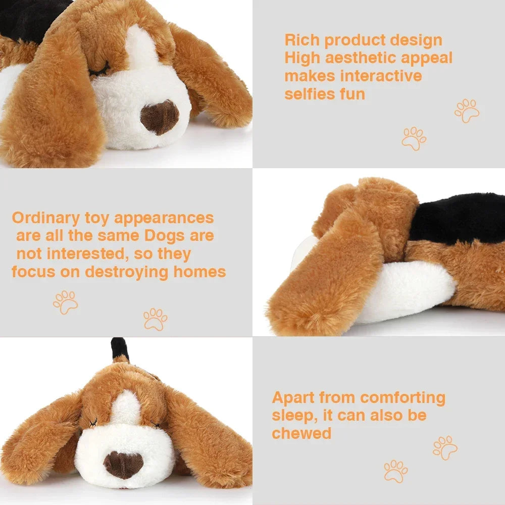 Flausi HerzTrost™ Anti-Angst Kuschelhund für Welpen & Hunde