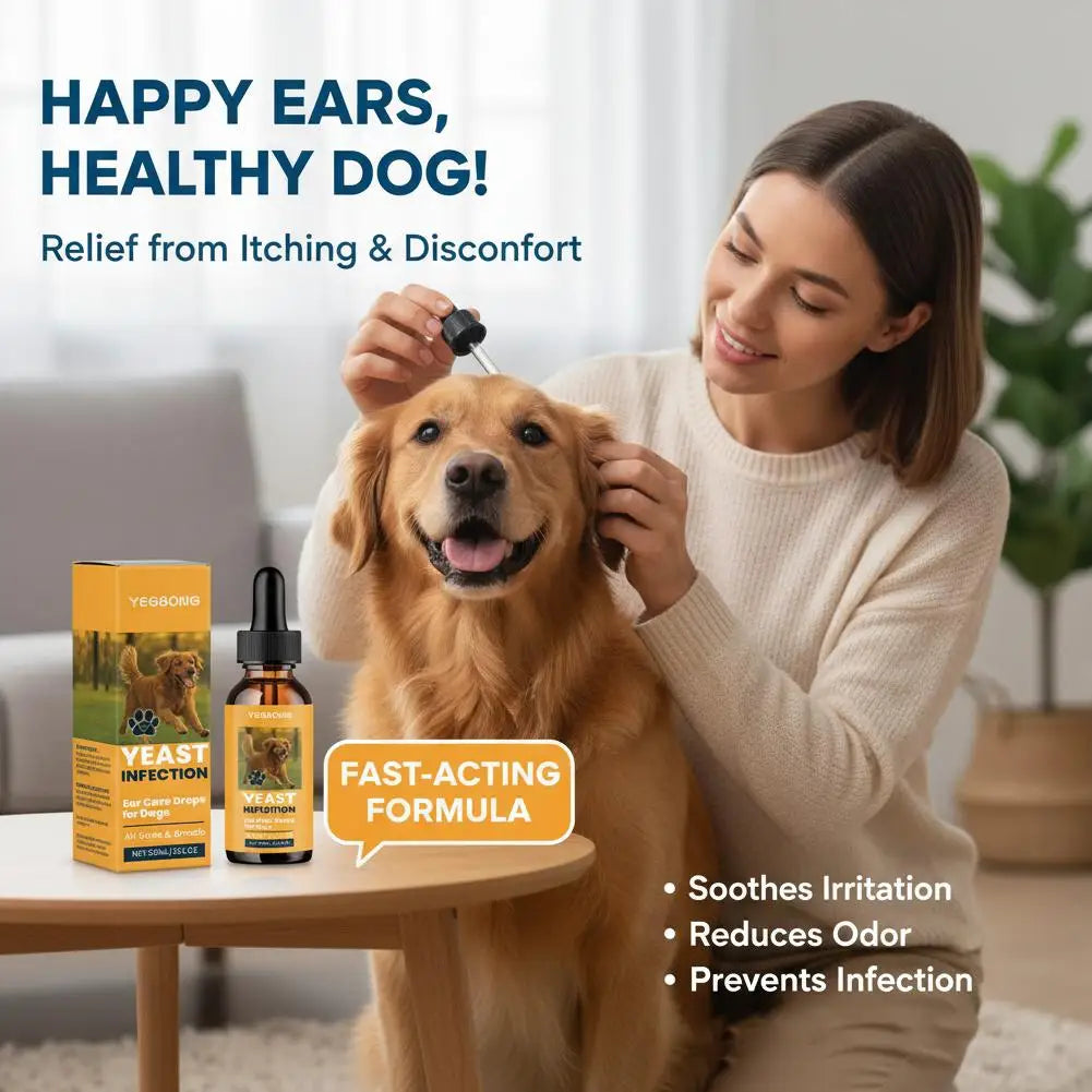Flausi OhrenWohl™ Naturbasierte Ohrenpflege-Tropfen für Hunde & Katzen 60 Ml.