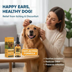 Flausi OhrenWohl™ Naturbasierte Ohrenpflege-Tropfen für Hunde & Katzen 60 Ml.