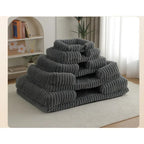 S M L XL XXL Calming Dog Bed Orthopedic Memory Foam Sofa Couch Waterproof Removable Cover Plush Mat for Small Medium Large Dogs