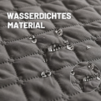 Flausi BettSchutz™ wendbare wasserdichte pflegeleichte Schutzdecke für Sofa, Bett & Auto