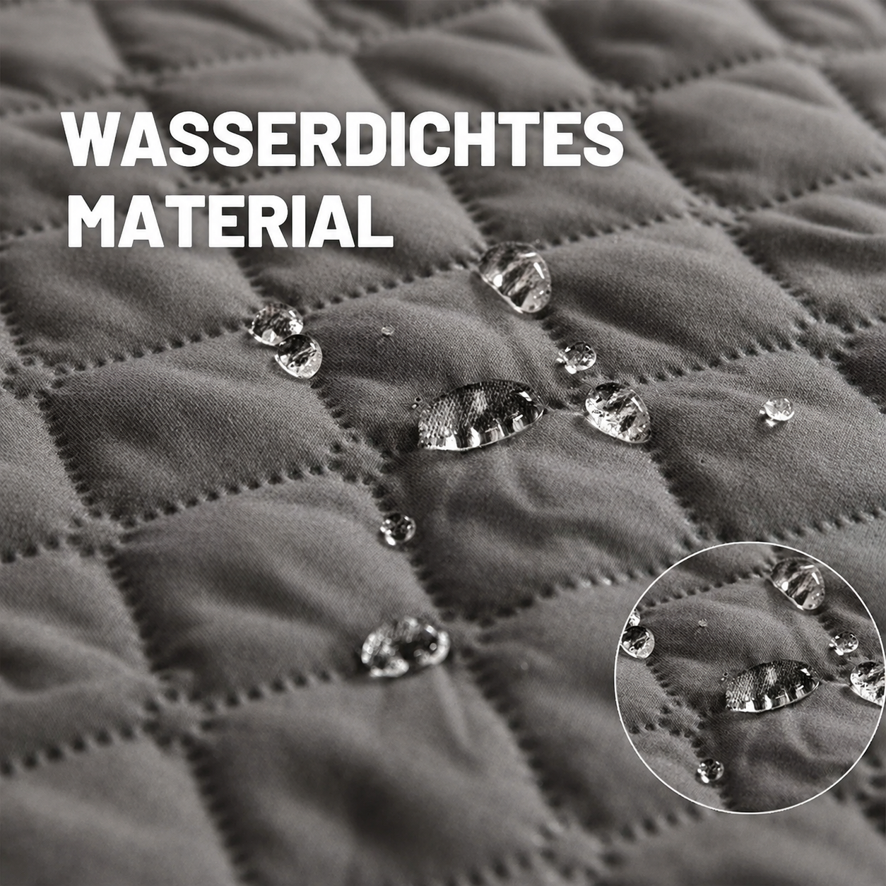 Flausi BettSchutz™ wendbare wasserdichte pflegeleichte Schutzdecke für Sofa, Bett & Auto