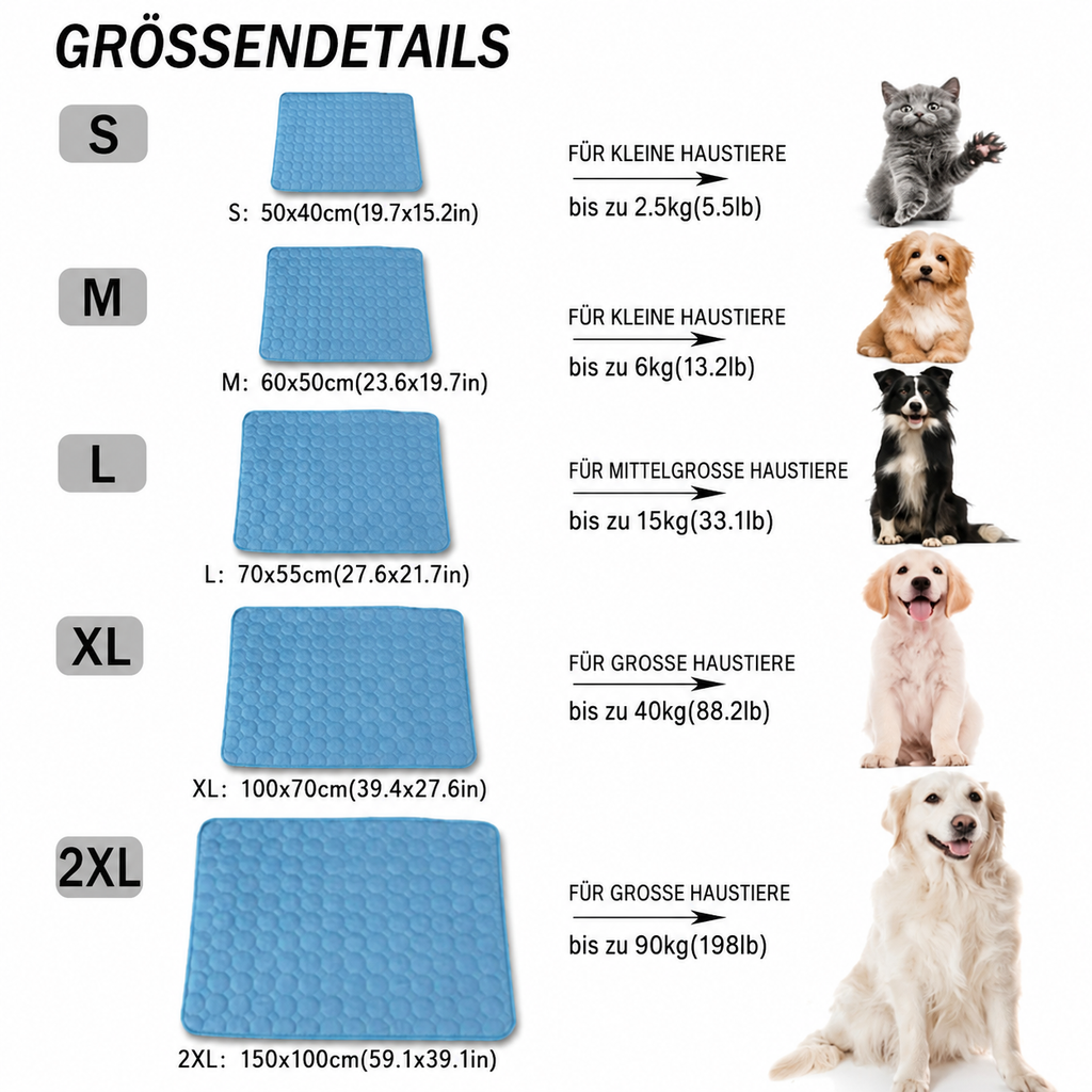 Flausi CoolSpot Kühlmatte für Hunde und Katzen