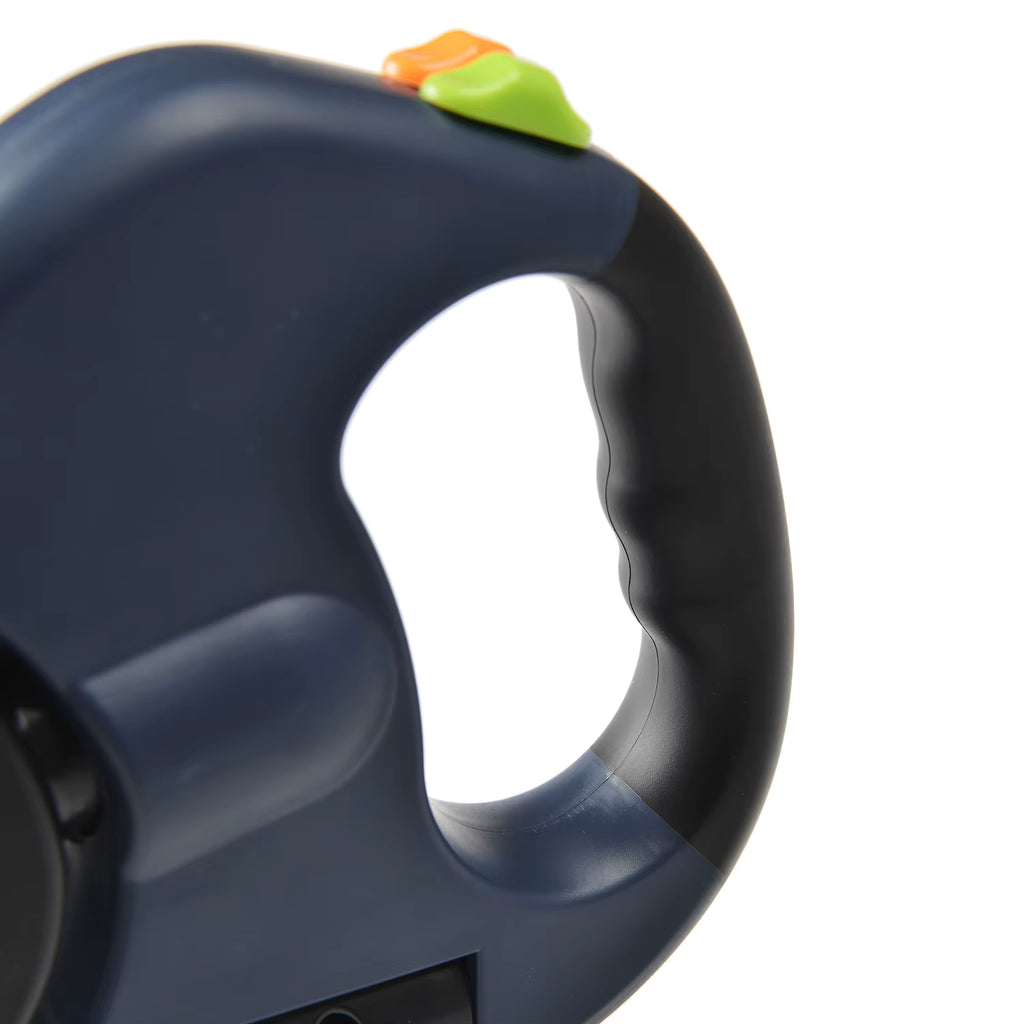 Flausi DuoWalk Reflektierende Doppel-Rollleine mit LED-Licht