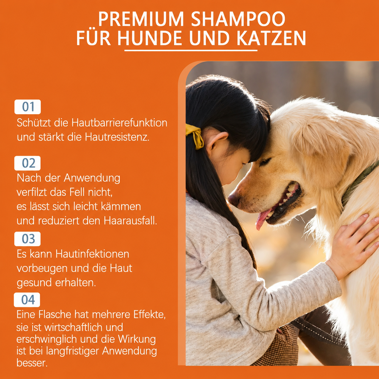 Flausi FellLux Premium mildes Pflege-Shampoo gegen Juckreiz und Geruch 100 ml