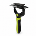 Flausi FellPro 3-in-1 sanfte Entfilzungsbürste und Unterwollkamm für Hunde und Katzen