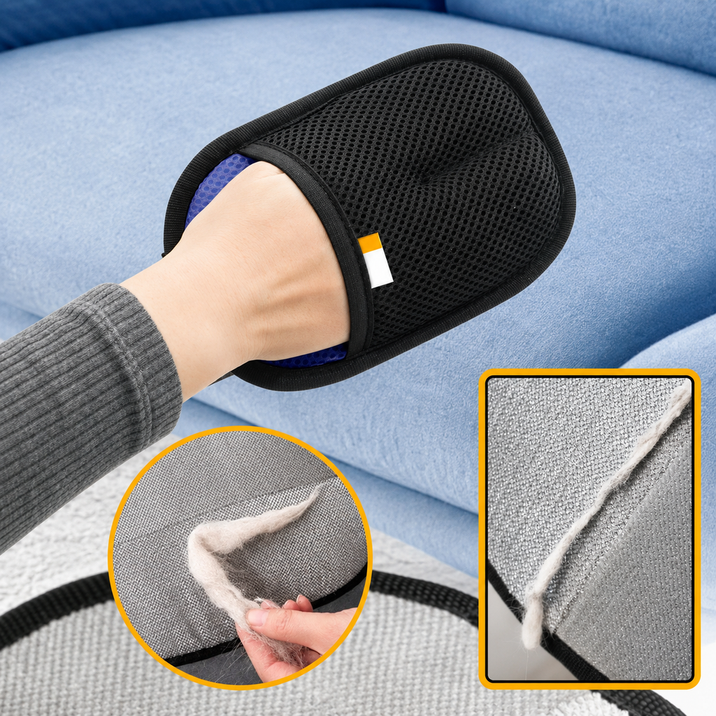 Flausi FellWeg 2-in-1 sanfter Tierhaar-Handschuh