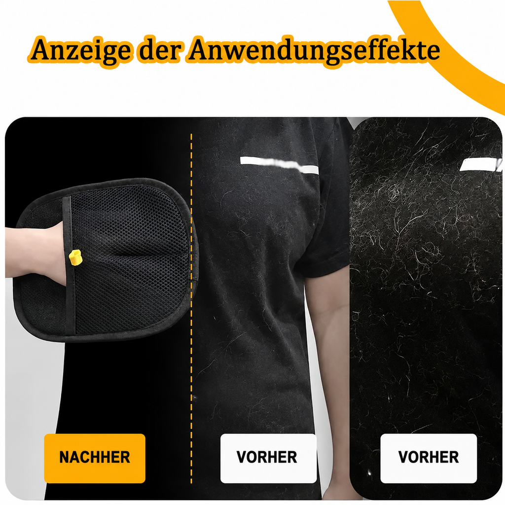 Flausi FellWeg 2-in-1 sanfter Tierhaar-Handschuh