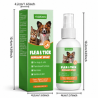 Flausi FlohWeg naturbasiertes Floh- und Zeckenspray pflanzlich 50 Ml.
