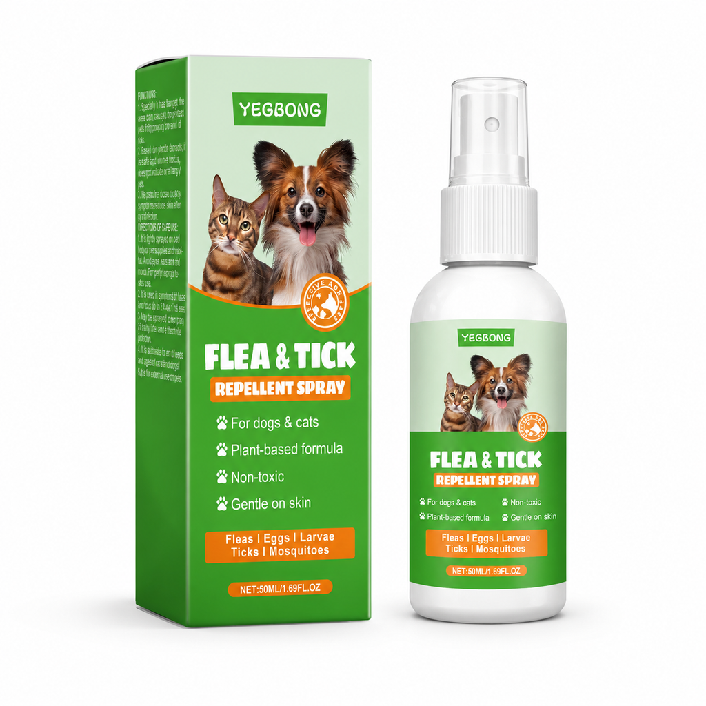 Flausi FlohWeg naturbasiertes Floh- und Zeckenspray pflanzlich 50 Ml.