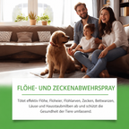 Flausi FlohWeg naturbasiertes Floh- und Zeckenspray pflanzlich 50 Ml.