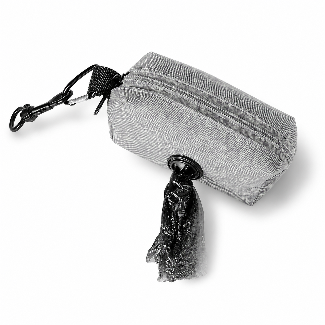Flausi GassiTasche clevere 2-in-1 Kotbeutel-Spender und Leckerli-Tasche mit Karabiner