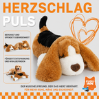 Flausi HerzTrost beruhigender Anti-Angst Kuschelhund für Welpen und Hunde
