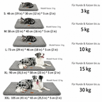 Flausi KuschelBett orthopädische Hundematte mit flauschigem Bezug für Hunde und Katzen