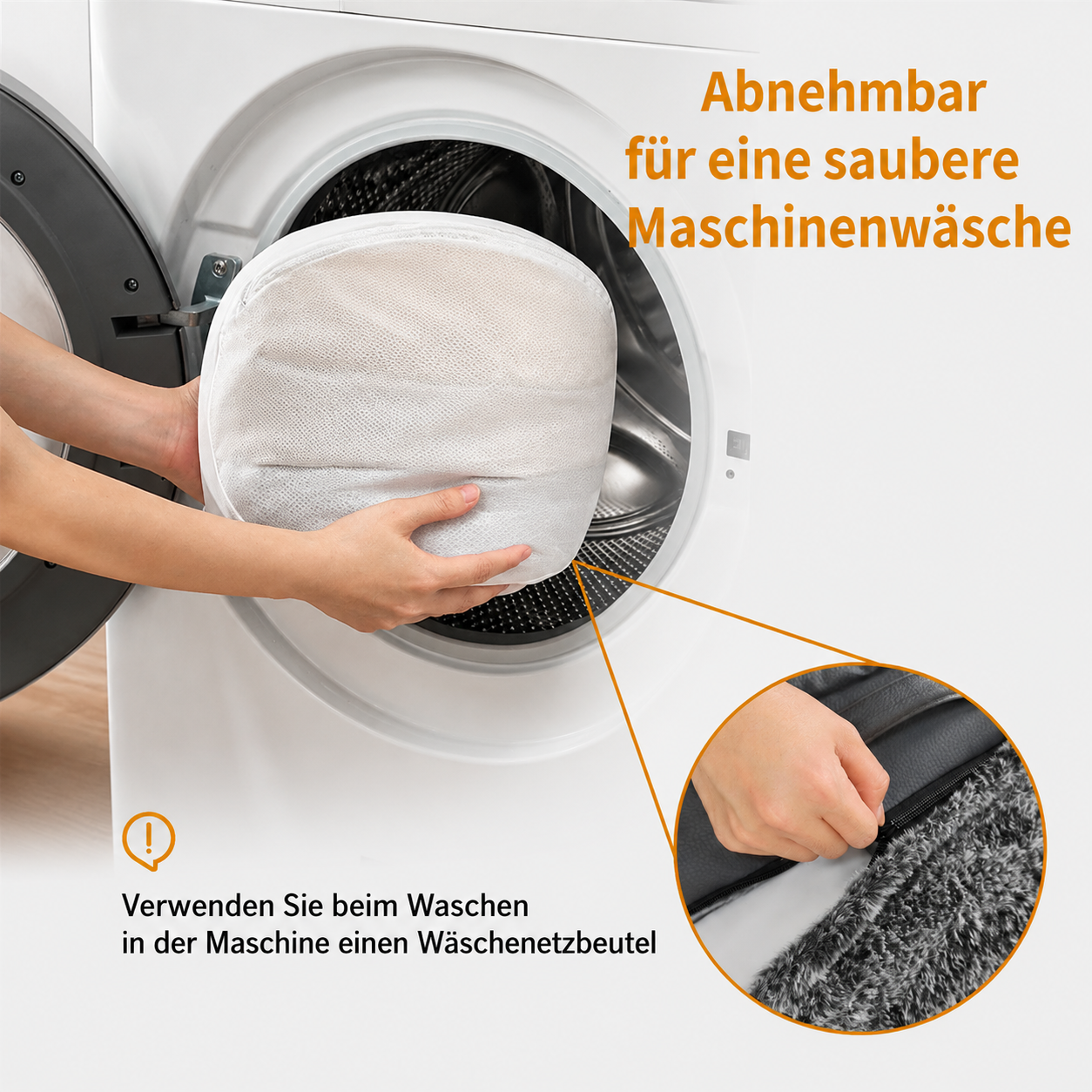 Flausi KuschelDuo XXL Mensch-und-Hund-Bett 180 cm faltbar und orthopädisch