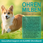 Flausi MilbenStopp pflegende medizinische Ohrmilben-Tropfen für Hunde und Katzen