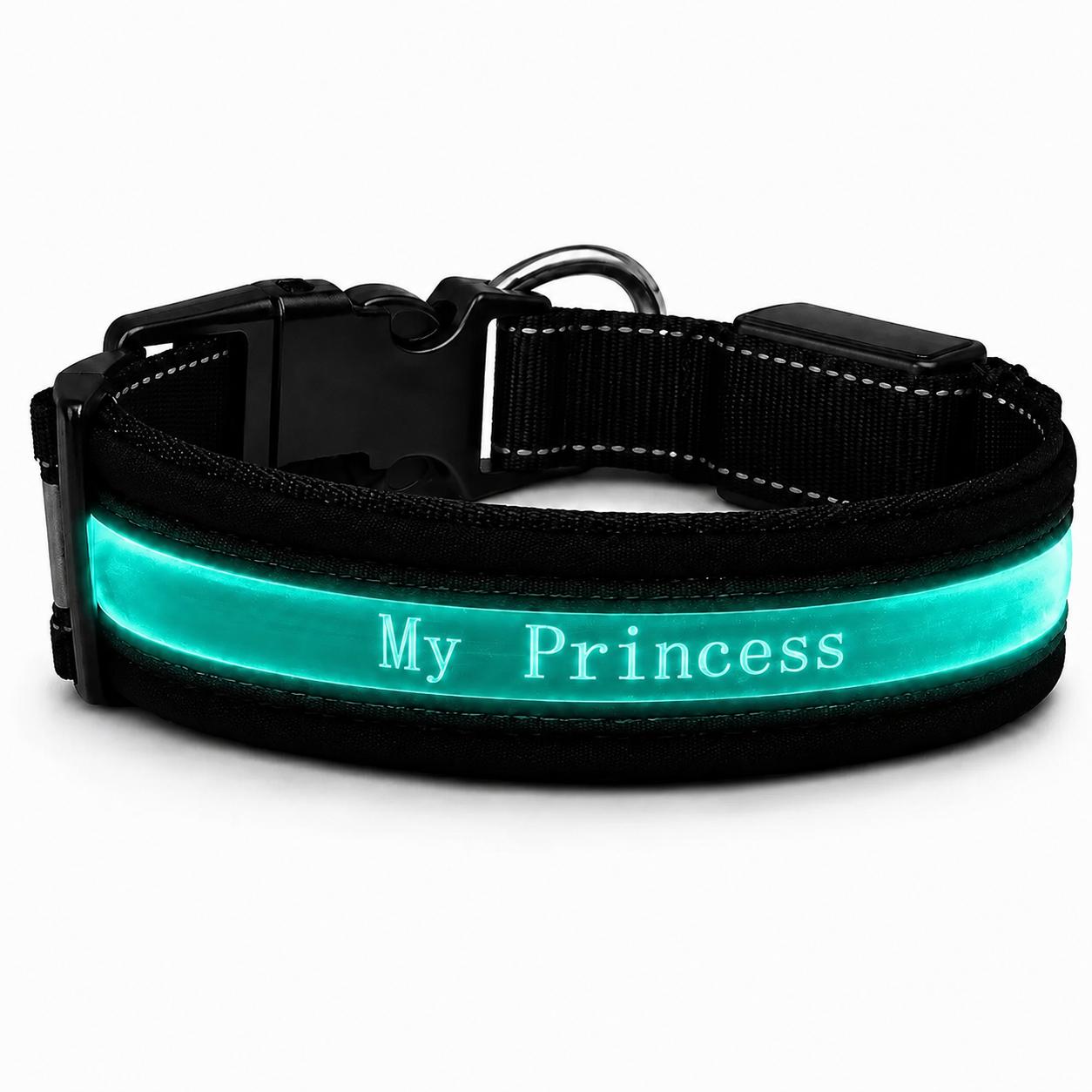 Flausi noble personalized collar – With luminous LED strip