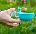 Flausi Napf2Go 2-in-1 Hunde-Trinkflasche mit Silikonnapf