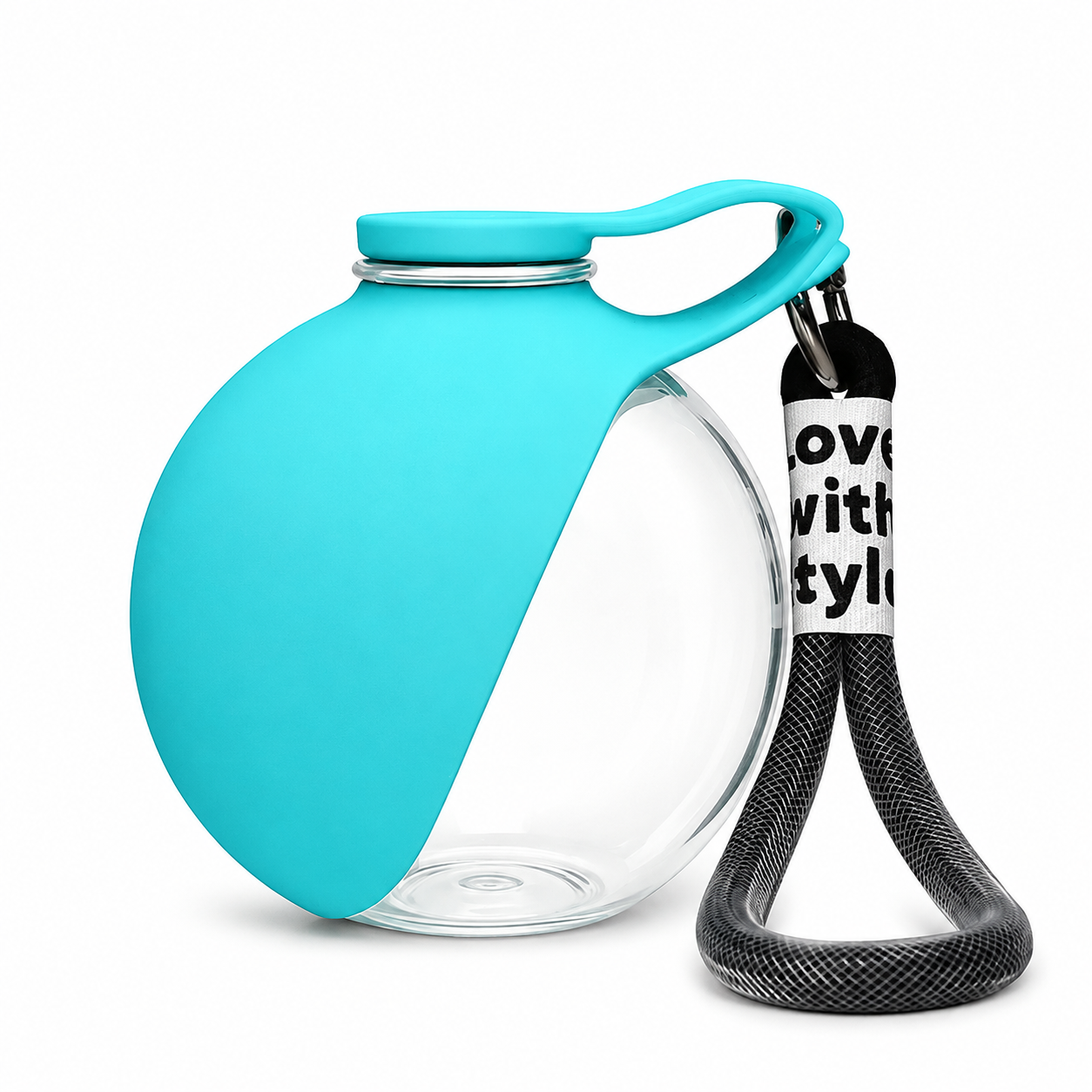 Flausi Napf2Go 2-in-1 Hunde-Trinkflasche mit Silikonnapf
