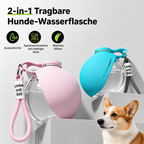 Flausi Napf2Go 2-in-1 Hunde-Trinkflasche mit Silikonnapf