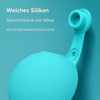 Flausi Napf2Go 2-in-1 Hunde-Trinkflasche mit Silikonnapf