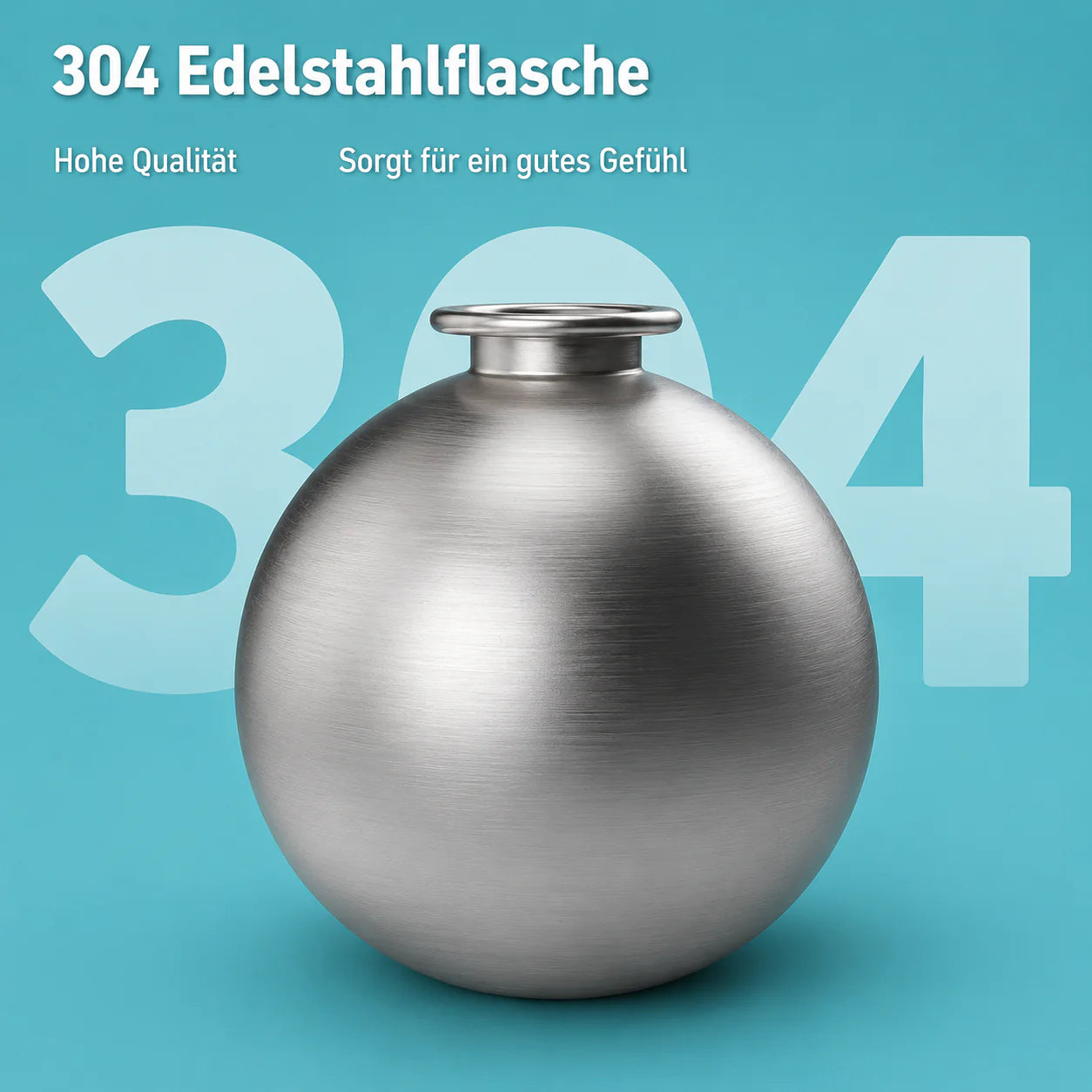 Flausi Napf2Go 2-in-1 Hunde-Trinkflasche mit Silikonnapf