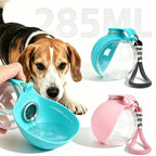 Flausi Napf2Go 2-in-1 Hunde-Trinkflasche mit Silikonnapf
