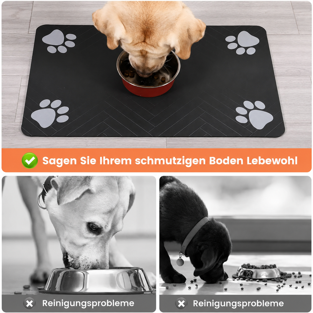 Flausi NapfMatte bodenschonend wasserabsorbierende und easy-clean Futterplatz-Matte