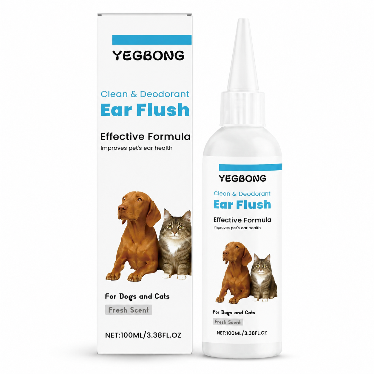 Flausi OhrenKlar pflegender Ohrenreiniger für Hunde und Katzen 100 Ml.