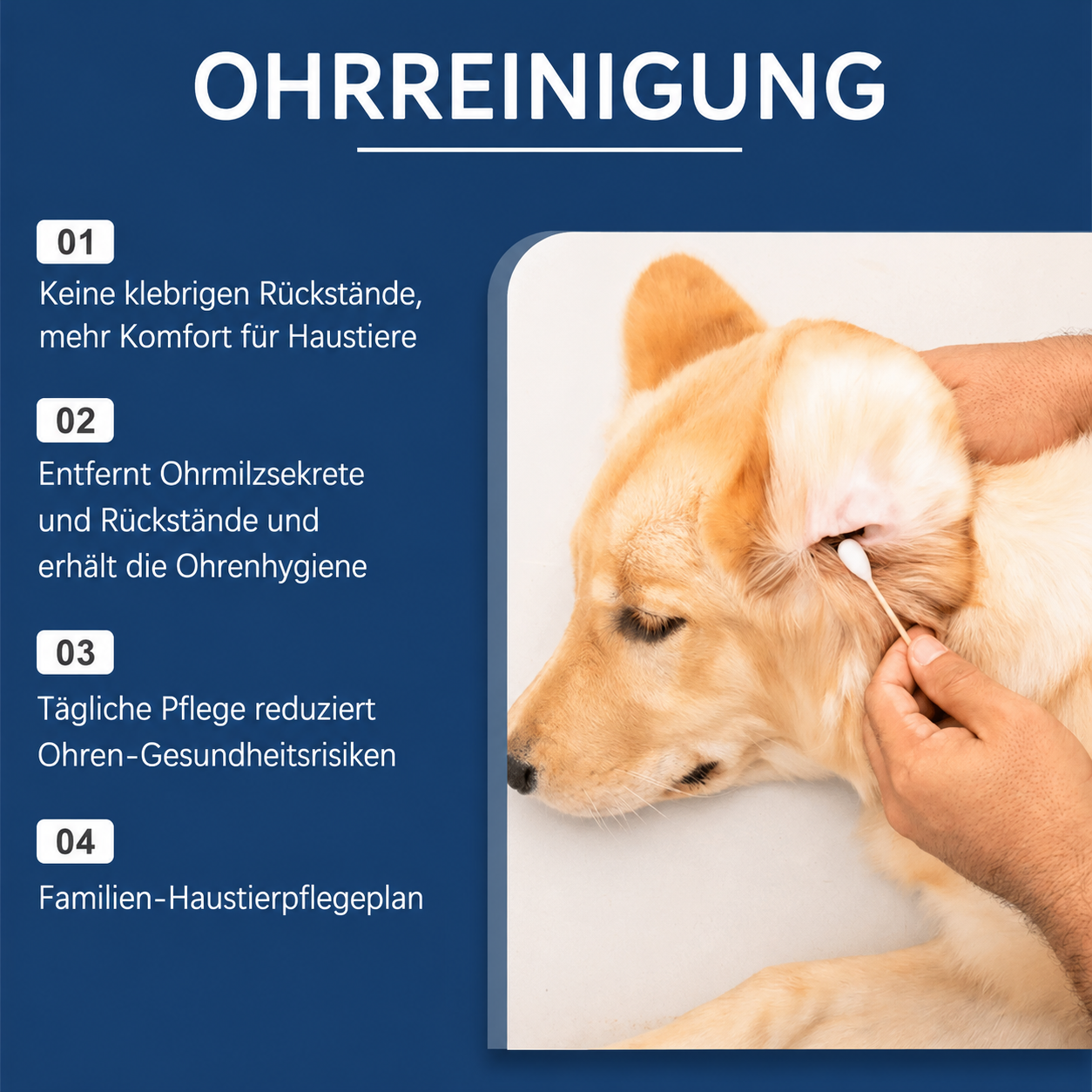 Flausi OhrenKlar pflegender Ohrenreiniger für Hunde und Katzen 100 Ml.