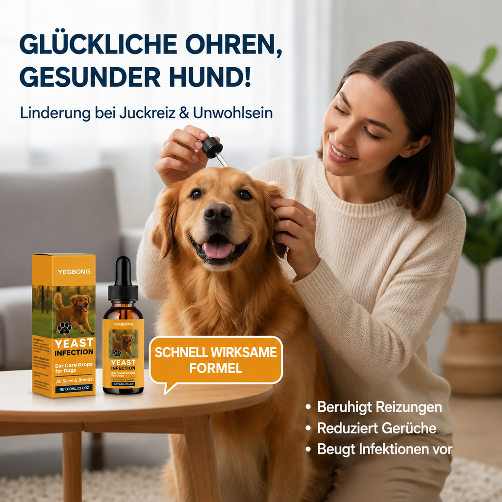 Flausi OhrenSchutz sanfte Ohrenpflege-Tropfen gegen Juckreiz und Geruch für Hunde 60 Ml.